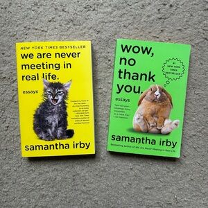 Samantha Irby books, set of 2